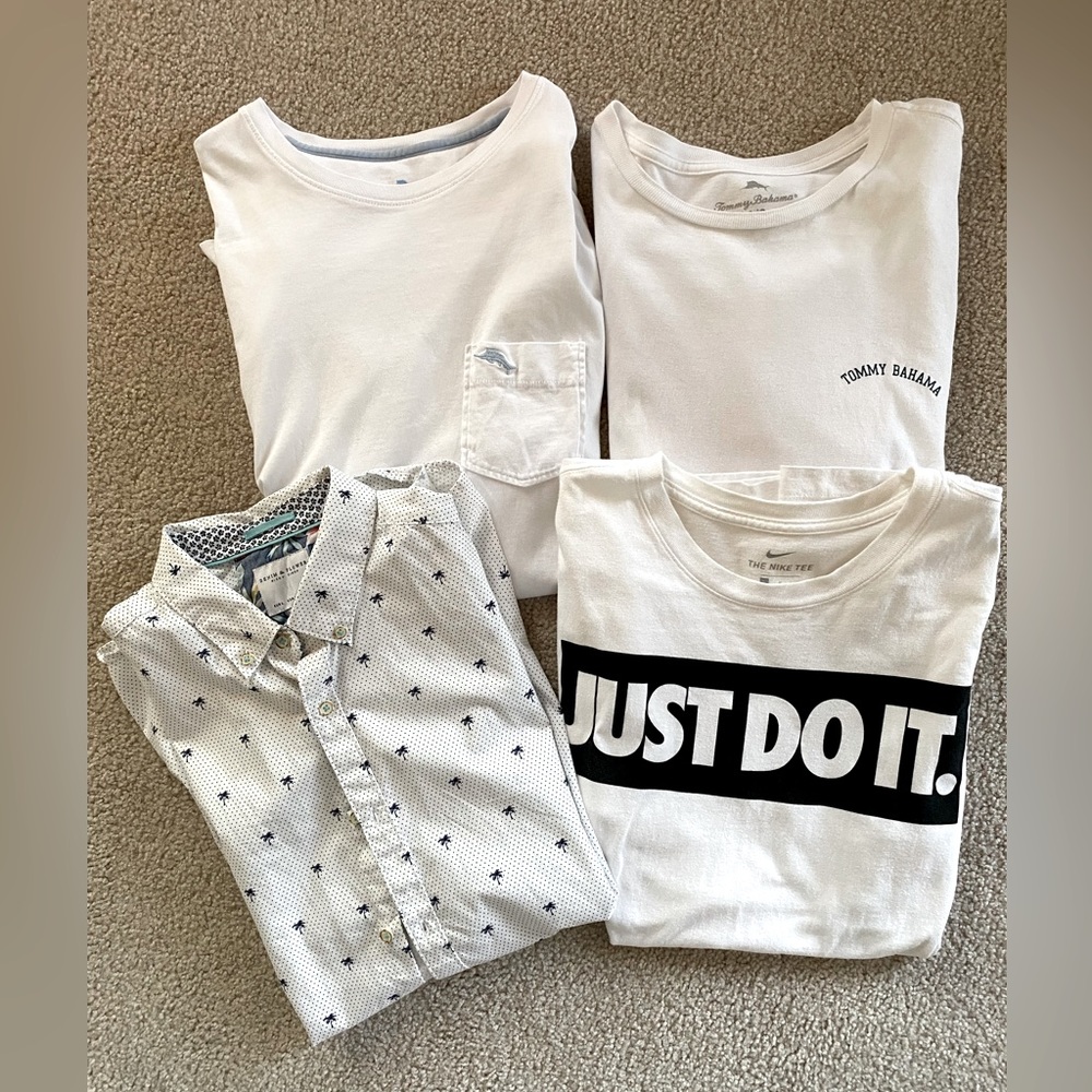 Bundle of 4 Mens Large Name Brand Shirts!